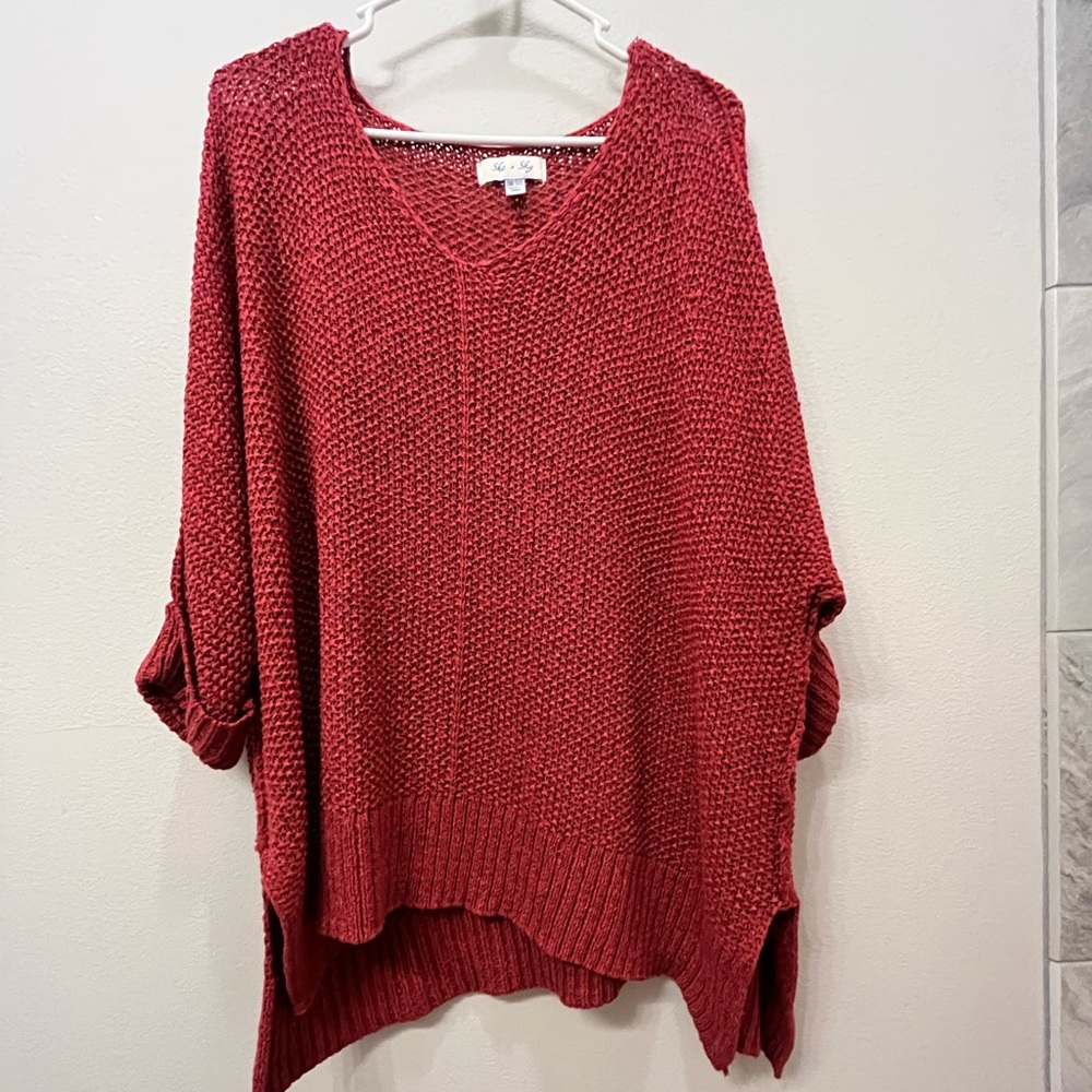 Red Knit Sweater